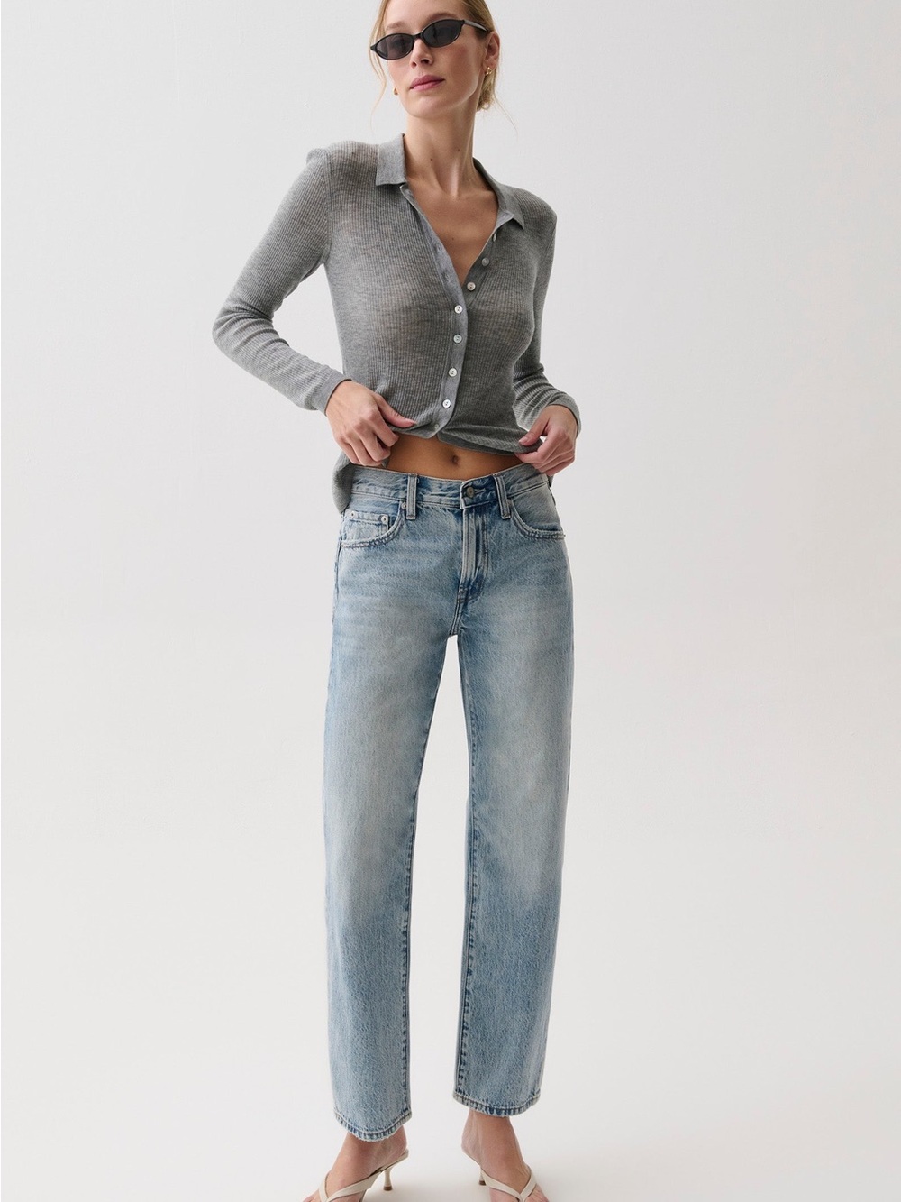 Pistola | Lexi High Rise Ankle Straight Leg Denim Jeans